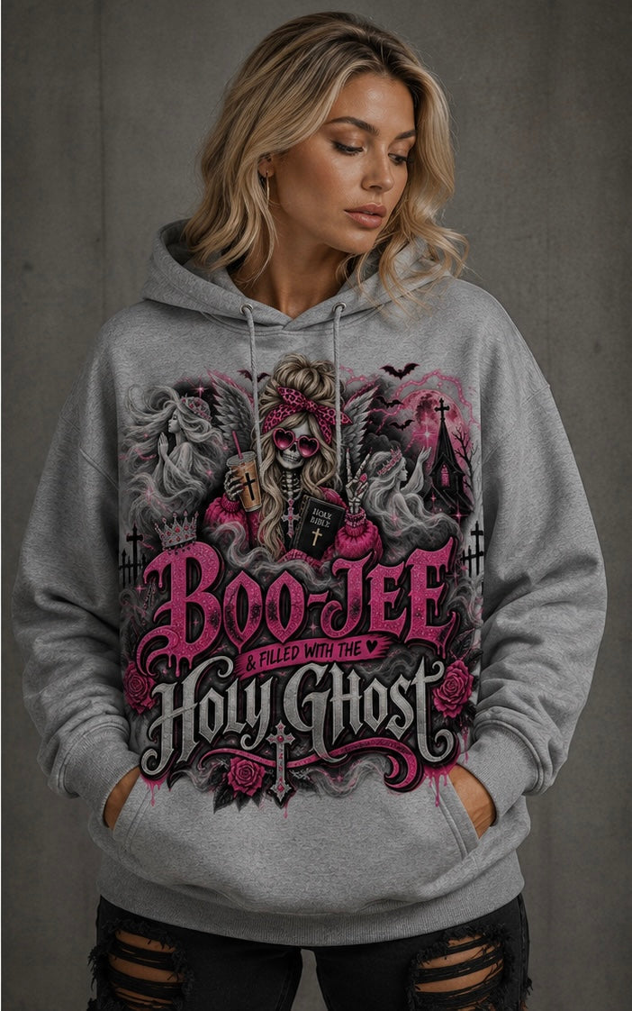 Boo-jee and filled with the Holy Ghost Christian hoodie