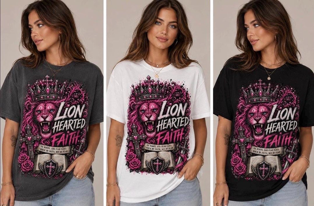 Lionhearted Faith Christian T-Shirt