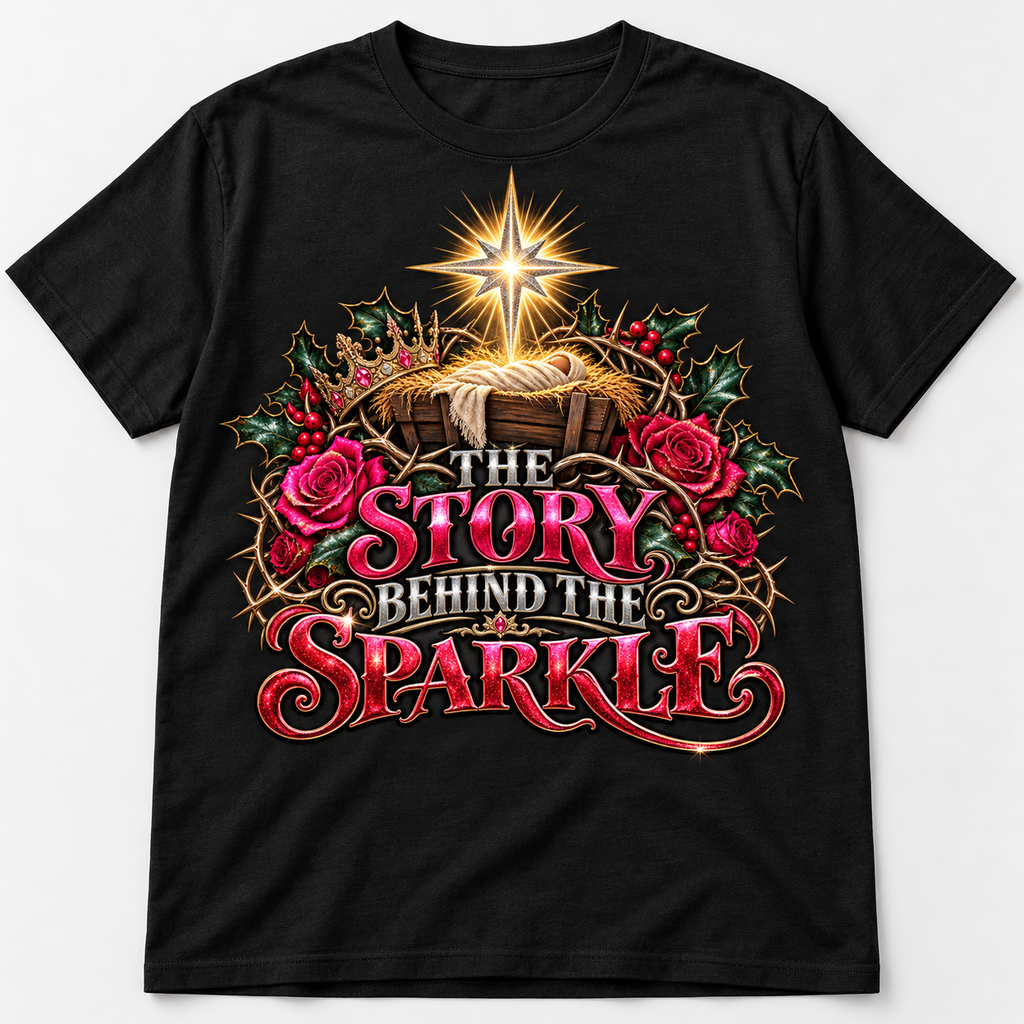 The Story Behind the Sparkle Christmas T-Shirt | Faith-Based Holiday Tee