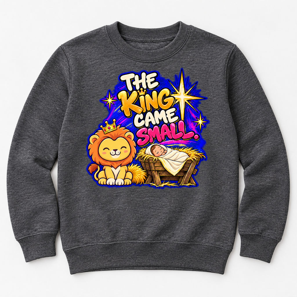 The King came small