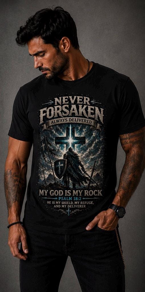 Never Forsaken™ Christian T-Shirt