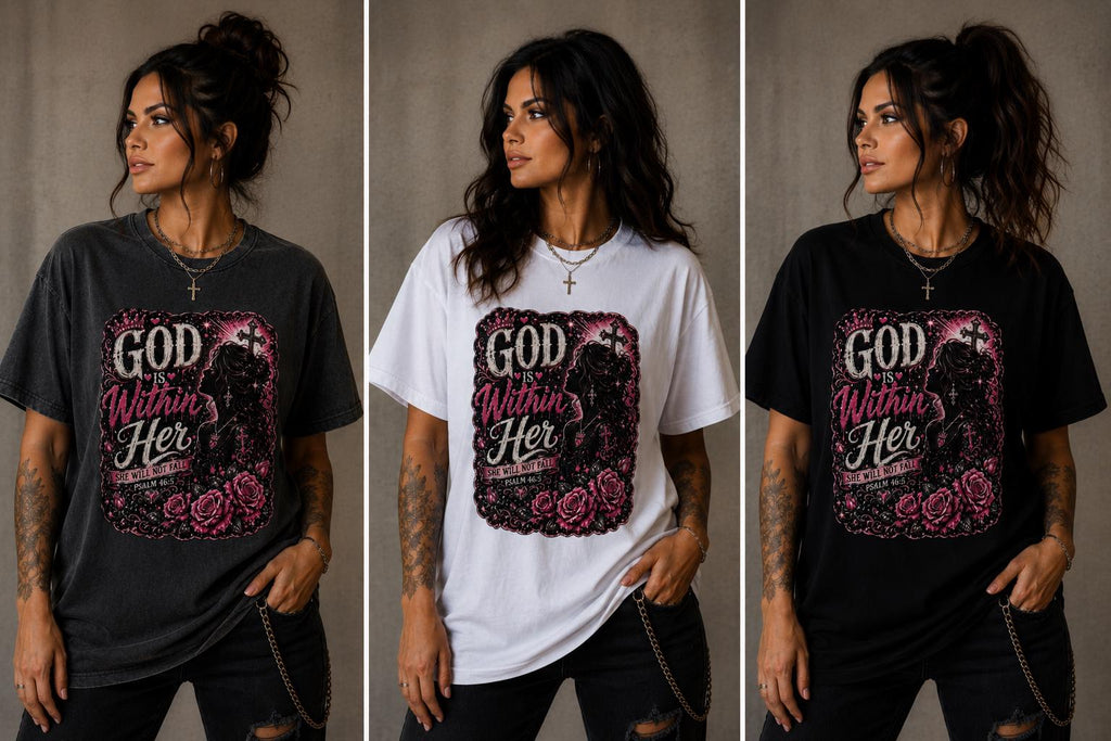 God Is Within Her, She Will Not Fall T-Shirt