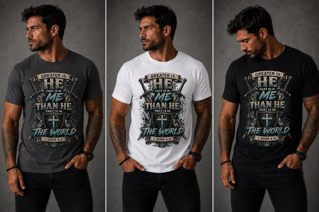Greater Is He Christian Warrior T-Shirt