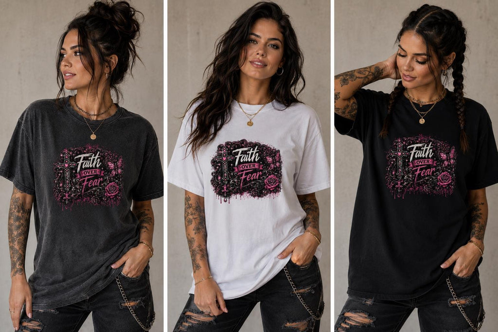 Faith Over Fear Christian T Shirt