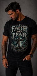 Faith Over Fear Christian Warrior T-Shirt