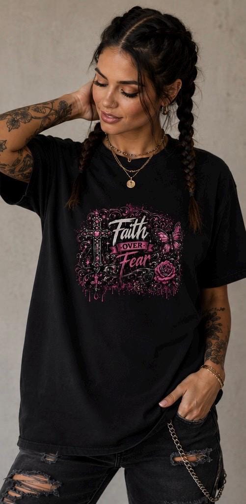 Faith Over Fear Christian T Shirt