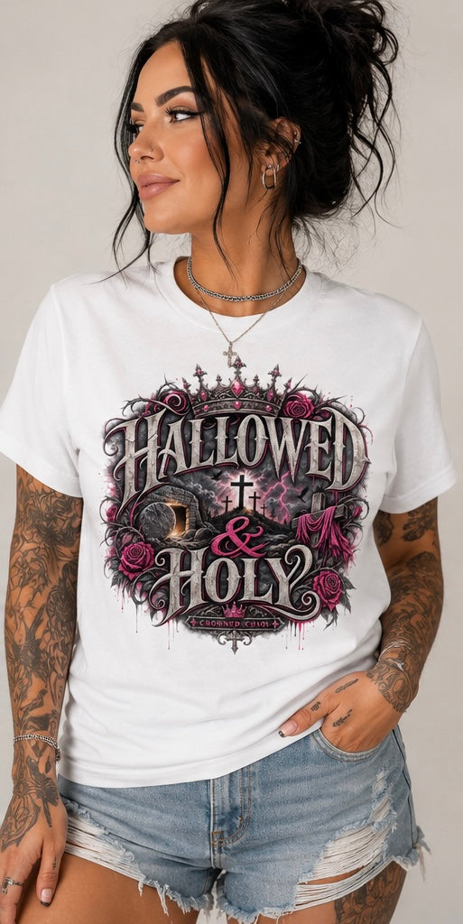 Hallowed & Holy Christian tee shirt