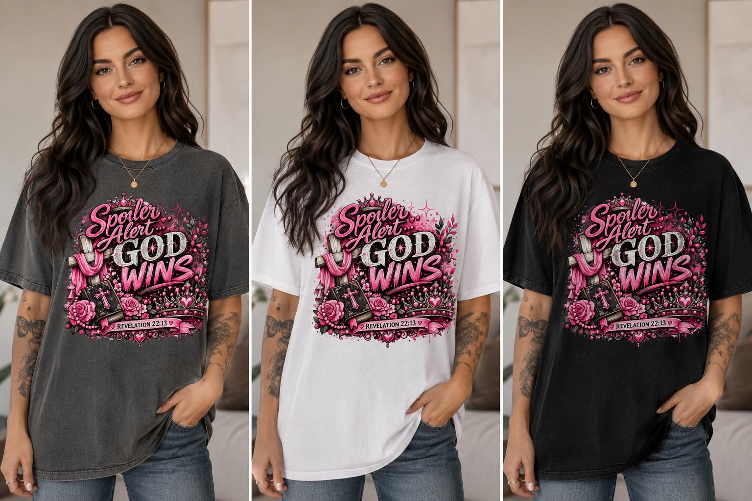 Spoiler Alert… God Wins Christian T-Shirt
