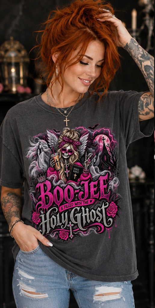 Boo-jee and filled with the Holy Ghost Christian tee