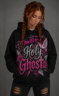 Powered by the Holy Ghost pink Christian hoodie
