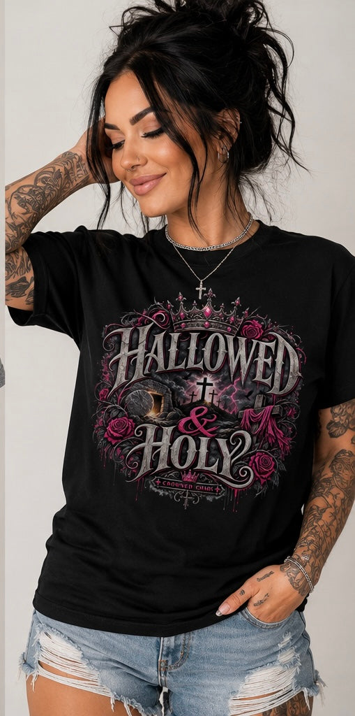 Hallowed & Holy Christian tee shirt