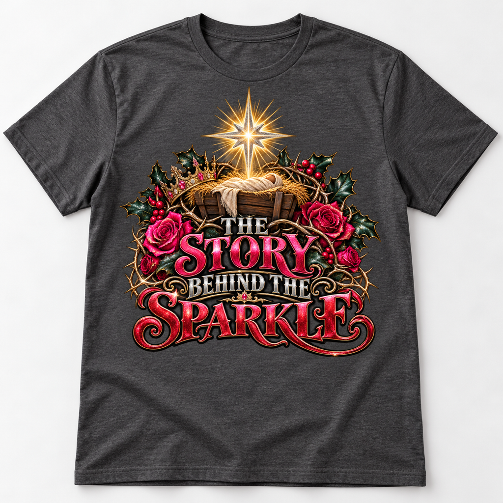 The Story Behind the Sparkle Christmas T-Shirt | Faith-Based Holiday Tee