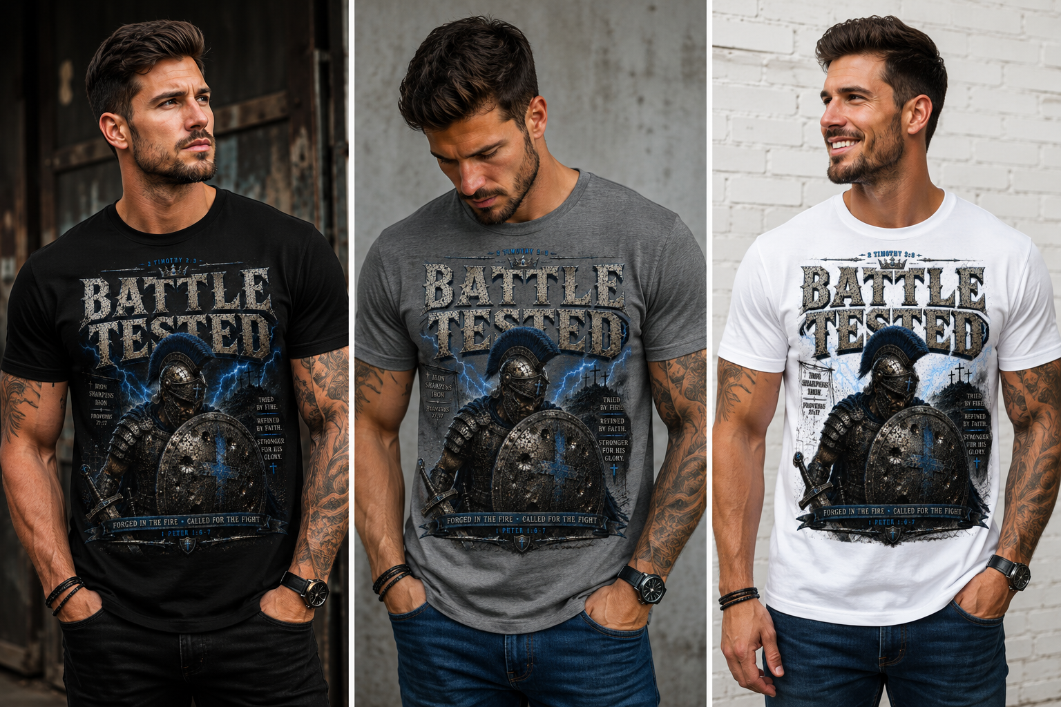 Battle Tested Christian Warrior T-shirt