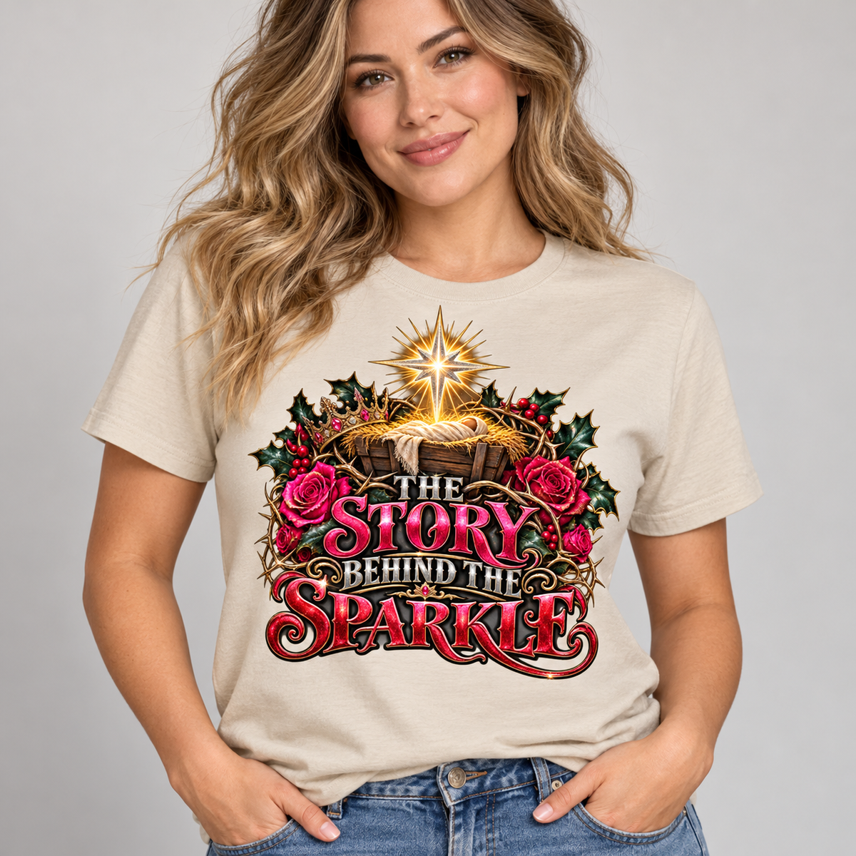 The Story Behind the Sparkle Christmas T-Shirt | Faith-Based Holiday Tee