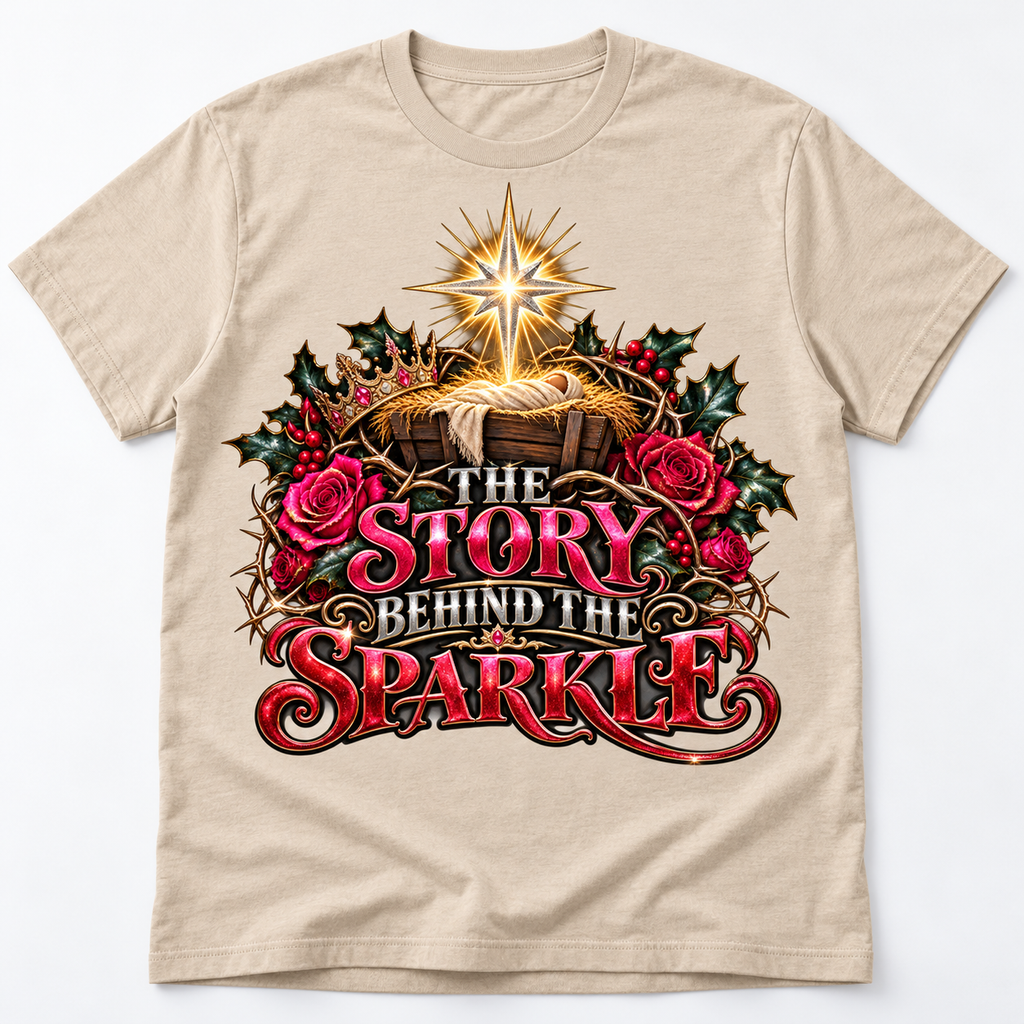 The Story Behind the Sparkle Christmas T-Shirt | Faith-Based Holiday Tee