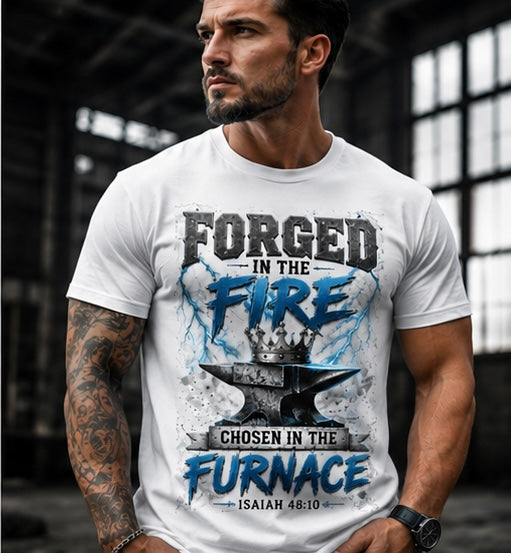 Forged in the Fire Christian tee