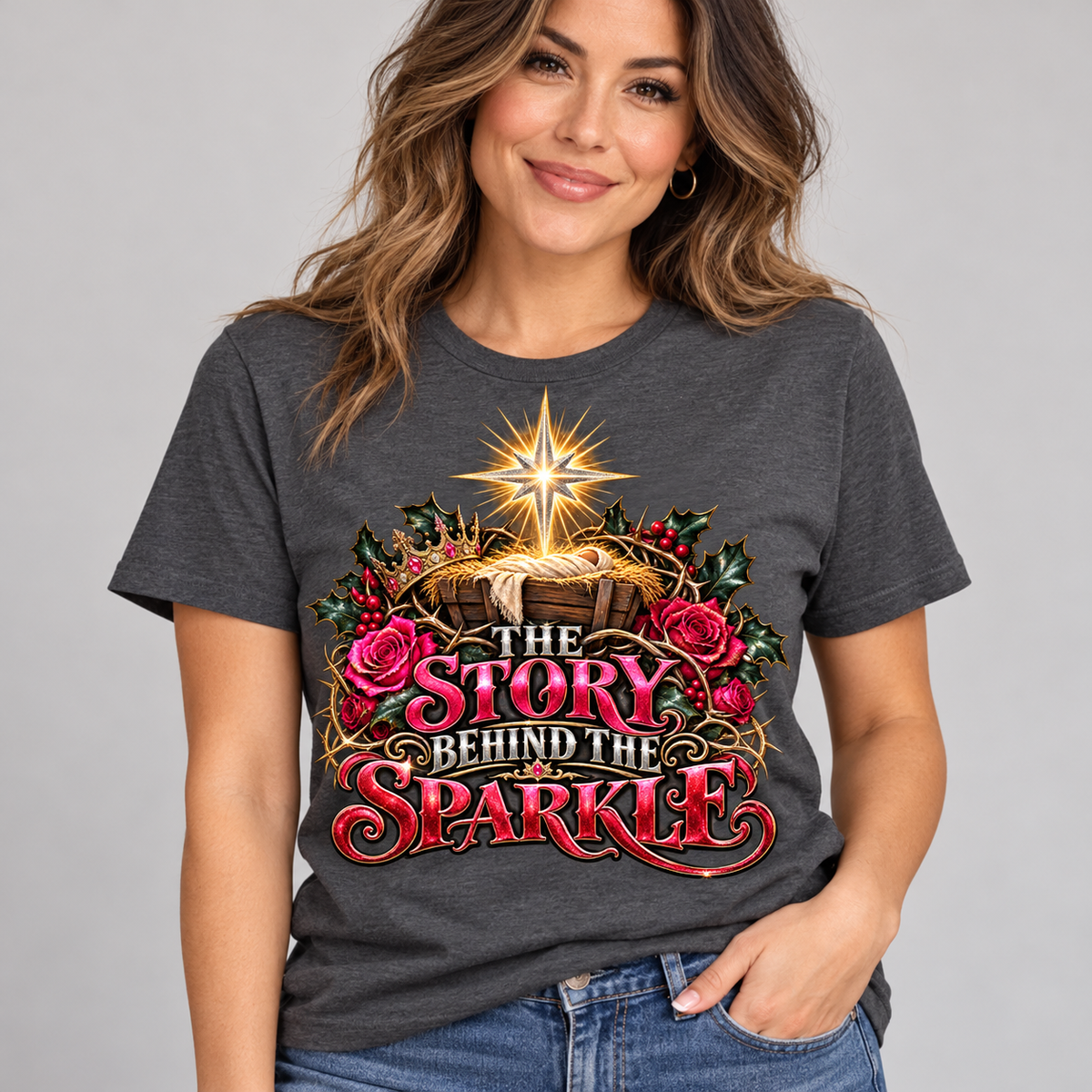 The Story Behind the Sparkle Christmas T-Shirt | Faith-Based Holiday Tee