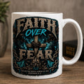 Faith over Fear blue 11 oz mug