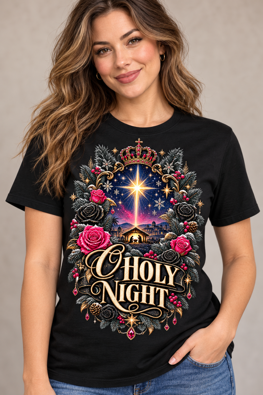 O Holy Night Christmas T-Shirt