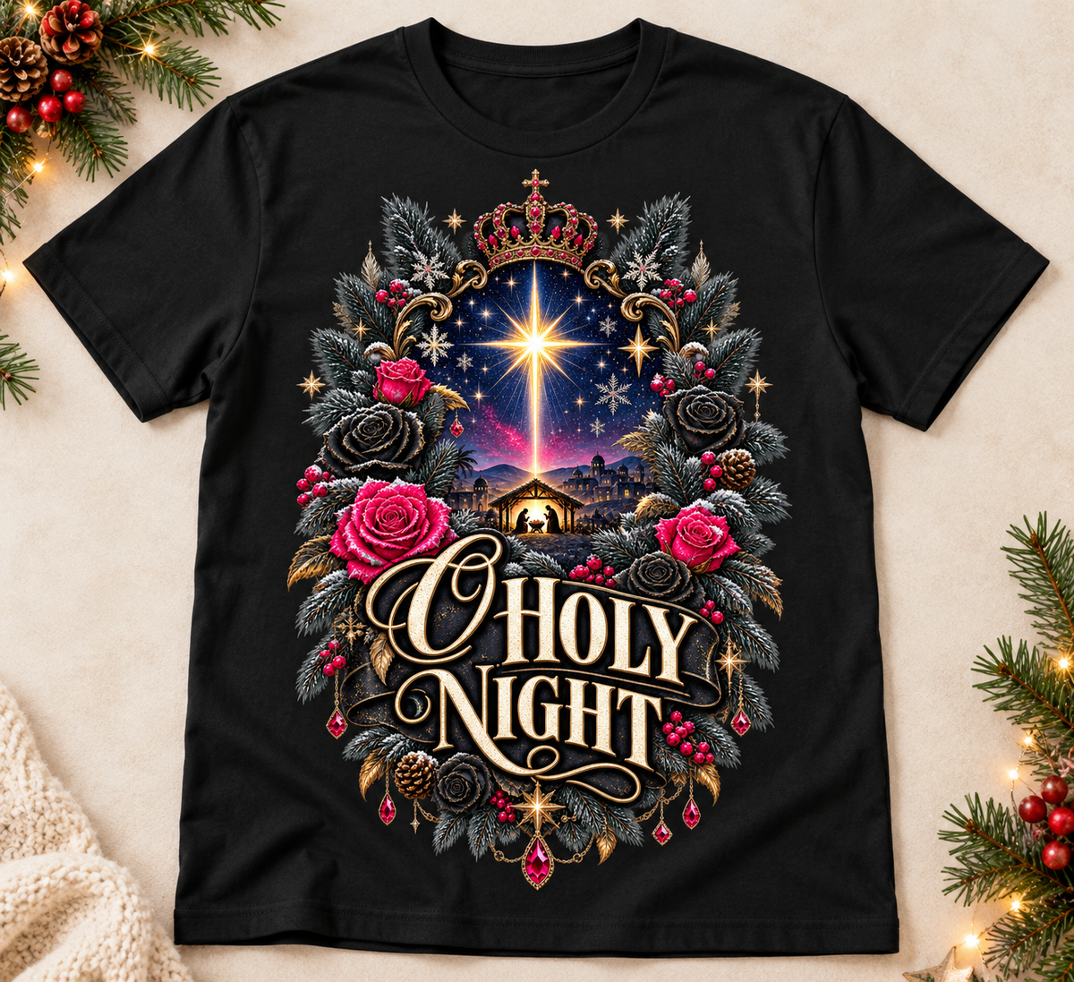 O Holy Night Christmas T-Shirt