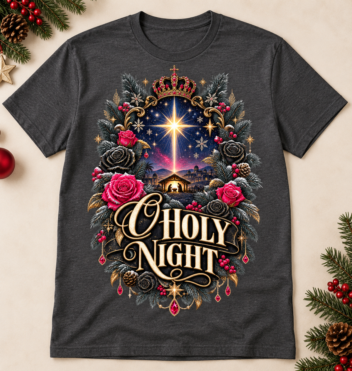 O Holy Night Christmas T-Shirt