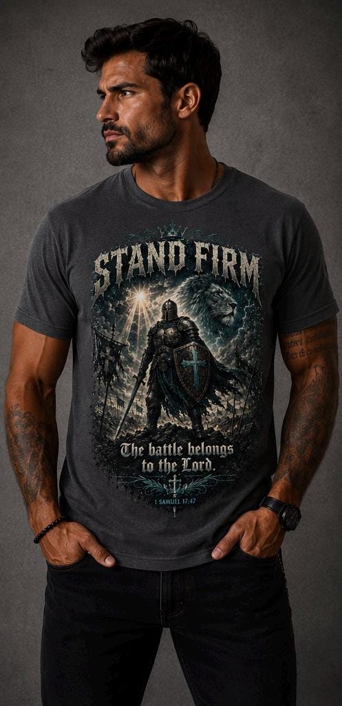 Stand Firm Christian Warrior T-Shirt