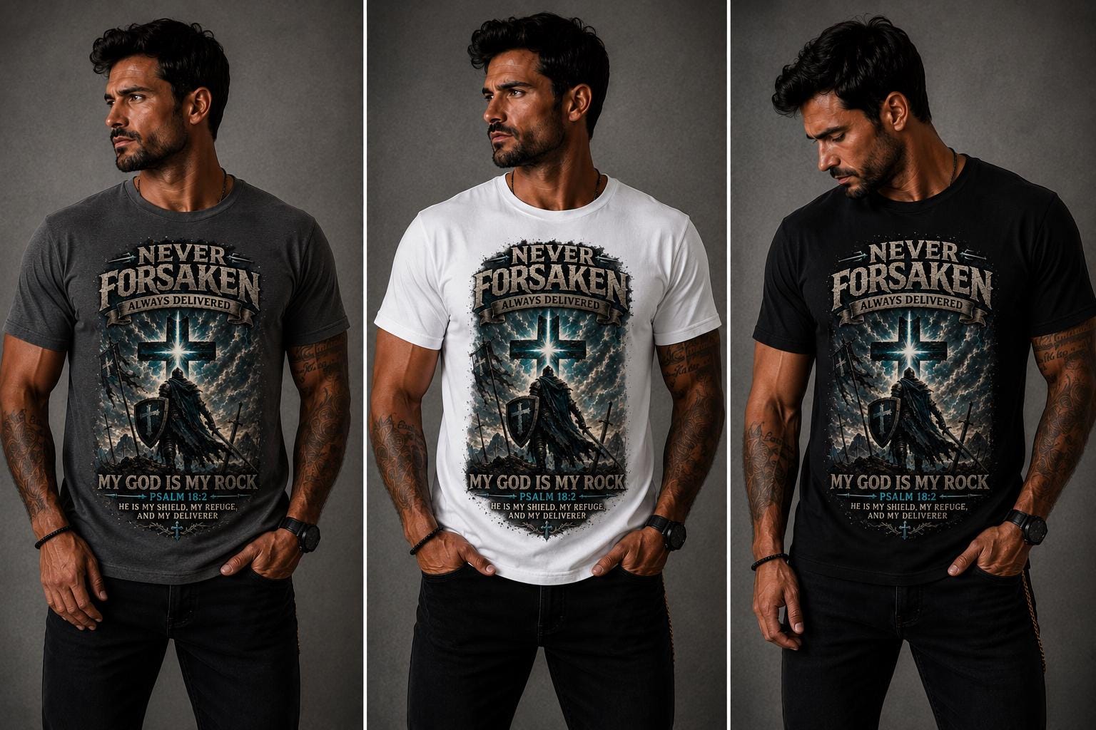 Never Forsaken™ Christian T-Shirt