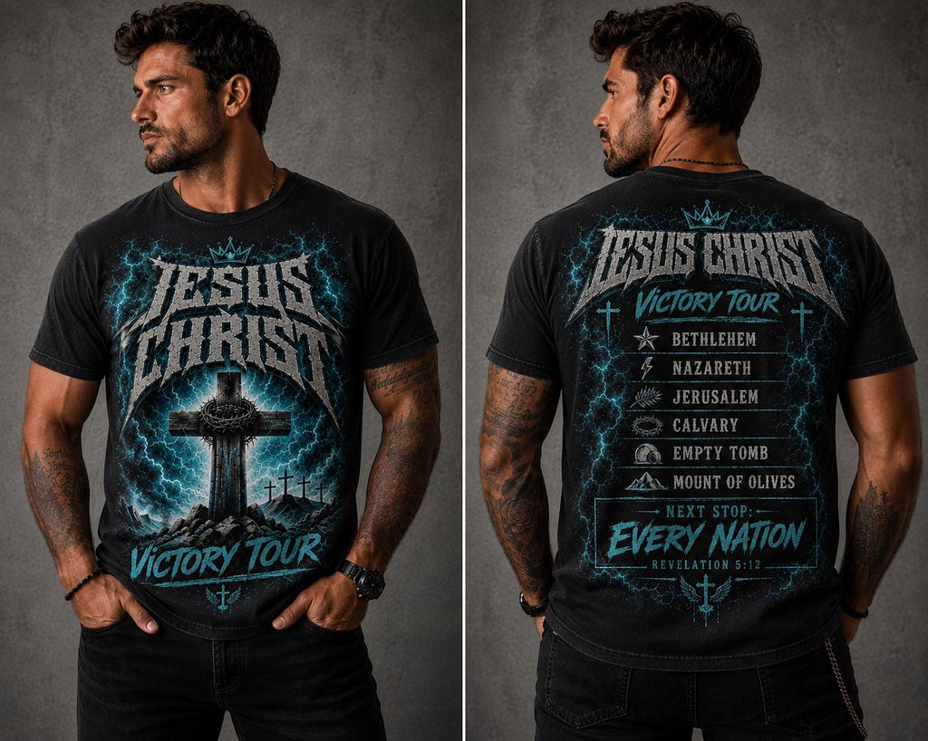Jesus Christ Victory Tour Christian T-Shirt